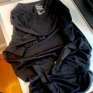 Nike V Neck Tee Black Large